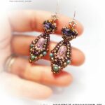 TULIP EYE earrings beading tutorial by Ruxandra Puscas