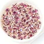 6 mm / ss29 Preciosa connector Amethyst in Rose Gold-colored setting x 6 pc(s)