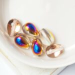 8x11 mm Glass drops Crystal Sliperit x 6 pc(s)