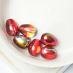 8x11 mm Glass drops Crystal Magic Wine x 6 pc(s)