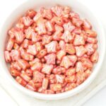 9x9 mm Lily Flower bead Alabaster Pink Picasso x 20 pc(s)