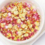 6 mm / ss30 Preciosa sew-on rhinestone Rose in Gold-colored setting x 10 pc(s)