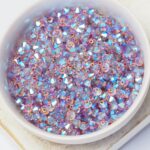 4 mm Preciosa bicone beads Light Amethyst AB 2X x 50 pc(s)