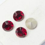 10 mm Preciosa chaton Siam x 4 pc(s)