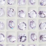 8 mm Preciosa Pure chaton Violet x 6 pc(s)