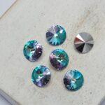 8 mm Preciosa rivoli Crystal Vitrail Light x 6 pc(s)