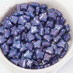 9x9 mm Lily Flower bead Royal Blue Nebula x 20 pc(s)