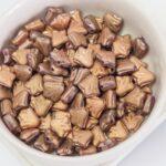 9x9 mm Lily Flower bead Matte Capri Gold x 20 pc(s)