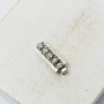 6x13 mm Neumann Clasp Five Stone Silver-colored x 1 pc(s)