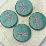 17x17 mm Dragonfly 86800-54312 Aqua Green Travertin x 4 pc(s)