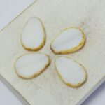 12x18 mm Flat Drop 03000-86800 White Travertine x 4 pc(s)