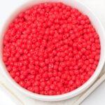 3 mm Melon bead Matte Opaque Red x 100 pc(s)