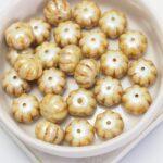 8x11 mm Pumpkin bead Alabaster Cream Luster x 10 pc(s)