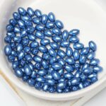4x6 mm Rice pearls 10190 Persian Blue x 50 pc(s)