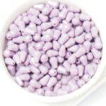 5x7 mm Fire-polished parachute beads 23030 Opaque Amethyst x 25 pc(s)