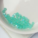 3 mm Preciosa bicone beads Caribbean Sea AB Matt x 50 pc(s)