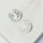 12 mm round rivoli ice glass cabochon Ice Crystal  x 2 pc(s)