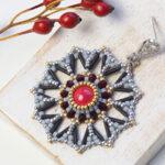 RED LAK earrings beading tutorial