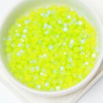 4 mm Preciosa bicone beads Limecicle AB Matt x 50 pc(s)