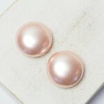 16 mm Preciosa Nacre half-drilled button Rosaline x 2 pc(s)