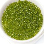 3 mm Preciosa faceted round beads Olivine x 25 pc(s)