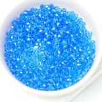 3 mm Preciosa faceted round beads Sapphire x 25 pc(s)