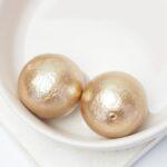 20 mm Miyuki cotton pearl Beige  x 2 pc(s)