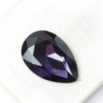 20x30 mm Pear glass cabochon Amethyst x 1 pc(s)
