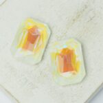 13x18 mm octagon glass cabochon Crystal Shine x 2 pc(s)