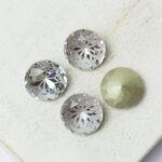 10 mm round glass cabochon with lotus flower Violet x 4 pc(s)