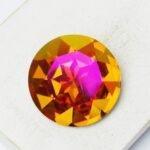 27 mm round glass cabochon Astral Pink x 1 pc(s)
