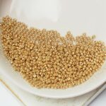 15/0 Miyuki seed beads 4204 Duracoat Galvanized Champagne x 5 g
