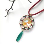 GLITTER PENDANT beading tutorial