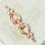 10x41 mm Elegant Teardrop fold over clasp Rose Gold-colored x 1 pc(s)