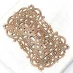 29x46 mm Antique copper filigree Magic Door x 1 pc(s)