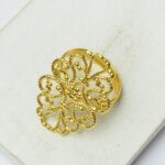 20x30 mm Gold-colored Filigree Ring x 2 pc(s)