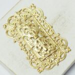 29x46 mm Gold-colored filigree Magic Door x 1 pc(s)