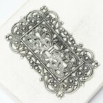 29x46 mm Patina silver filigree Magic Door x 1 pc(s)