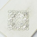 28x28 mm Silver-colored filigree Flower Tile x 2 pc(s)