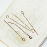 32 mm Antique copper Simple Eye Pin x 60 pc(s)