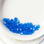 4 mm Preciosa bicone beads Capri Blue x 50 pc(s)