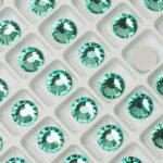 7 mm Preciosa Chaton Rose Caribbean Sea  x 6 pc(s)