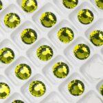 7 mm Preciosa Chaton Rose Olivine x 6 pc(s)
