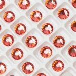 7 mm Preciosa Chaton Rose Padparadscha x 6 pc(s)