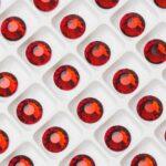 7 mm Preciosa Chaton Rose Red Velvet x 6 pc(s)