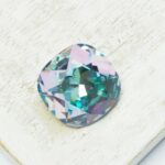 18 mm Preciosa Fancy cushion cut cabochon Crystal Vitrail Light x 1 pc(s)