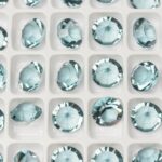 8 mm Preciosa Pure chaton Smoked Sapphire x 6 pc(s)