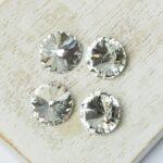 10 mm Preciosa rivoli Crystal x 4 pc(s)
