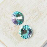 12 mm Preciosa rivoli Crystal Vitrail Light x 2 pc(s)