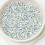 2.8 mm / ss10 Preciosa sew-on rhinestone Light Sapphire Opal in Silver-colored setting x 25 pc(s)
